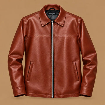 Laro Piana - Men Leather Jacket Burgendy