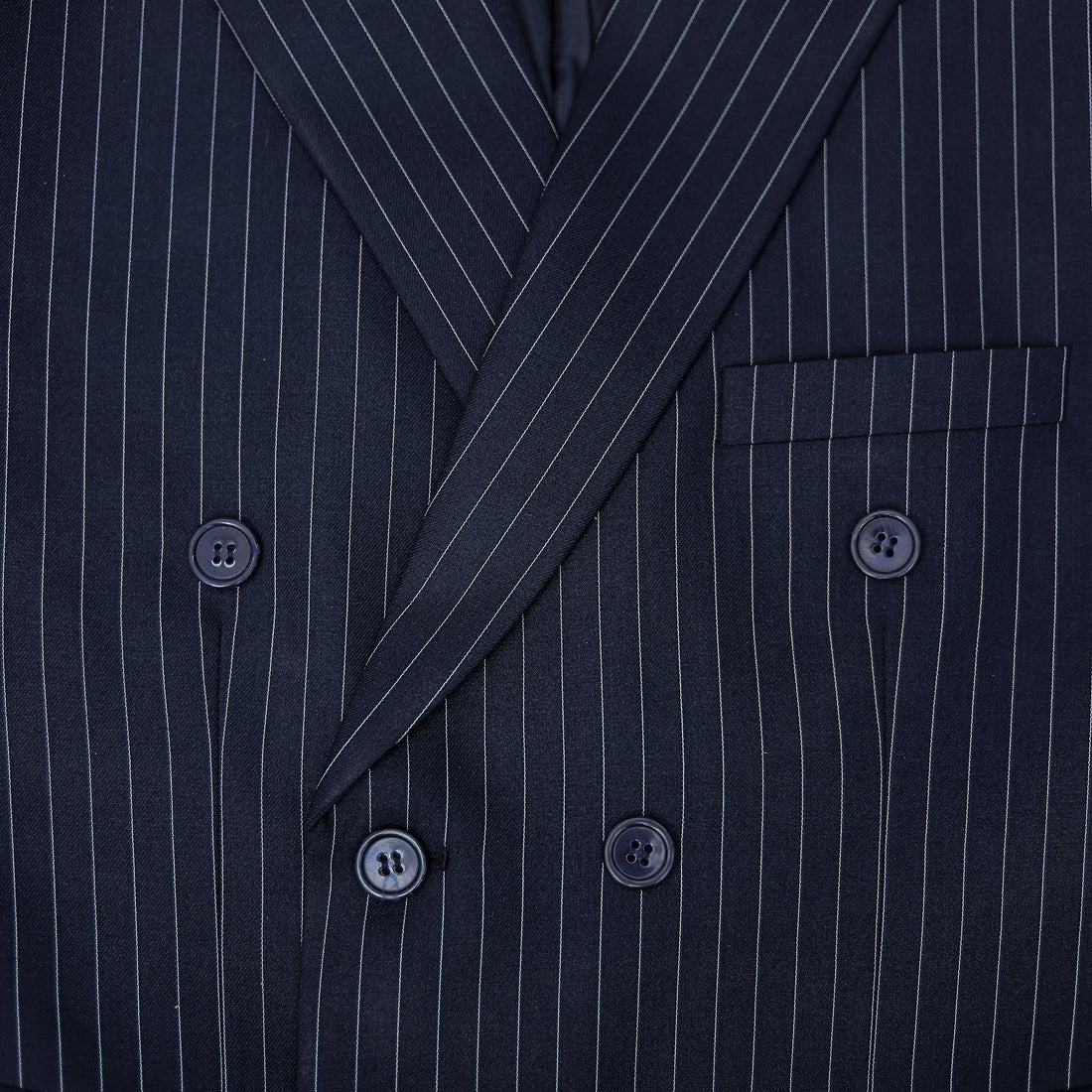 Laro Piana - Navy Blue Pinstripe Blazer